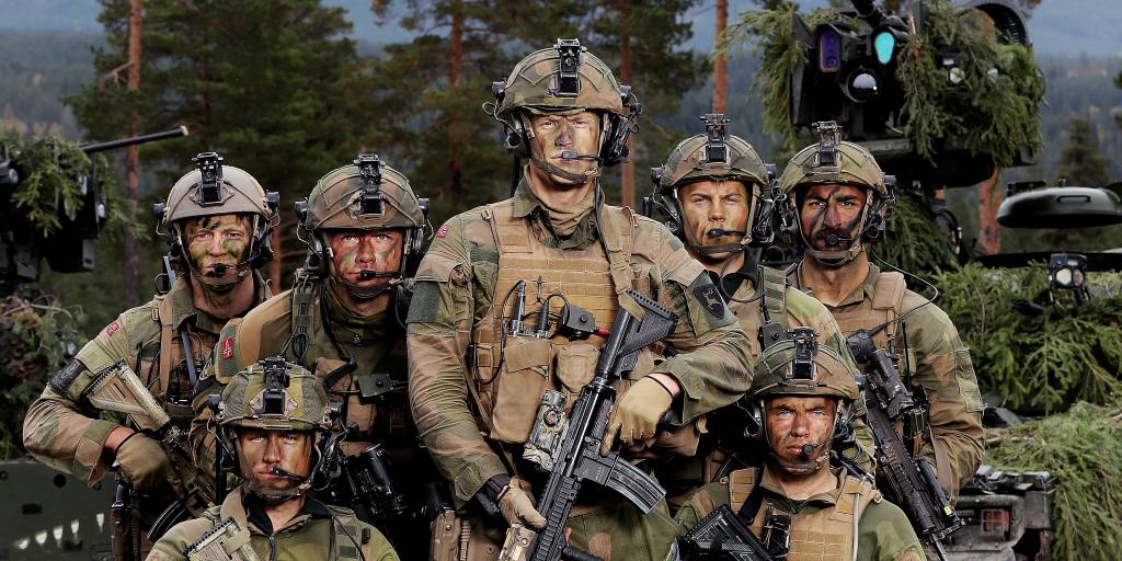 Illustrasjons foto av soldater fra Telemark bataljon til FMR rapport *** Local Caption *** Illustration picture of soldiers from Norwegian Telemark battalion used on a report