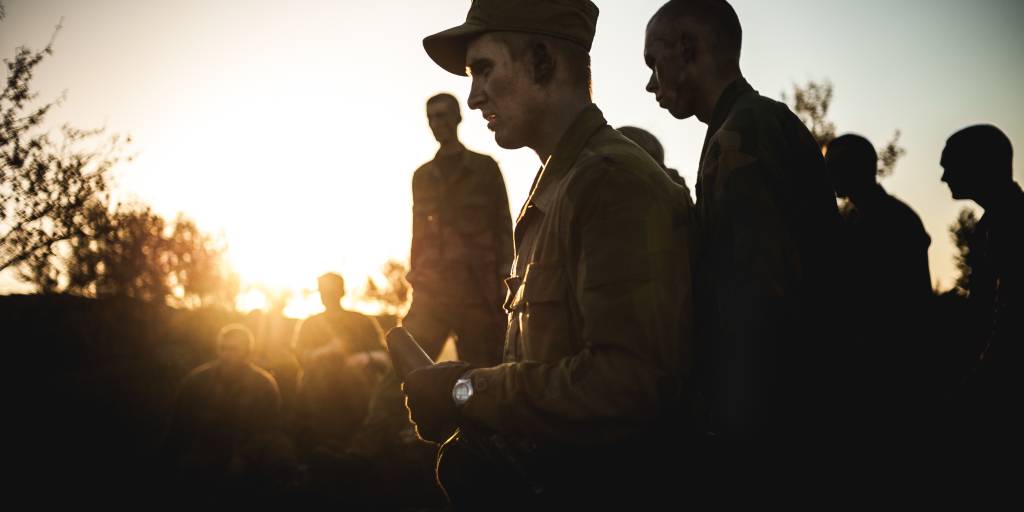 Rekruttenes første uke i felt / Recruits during their first week in the field