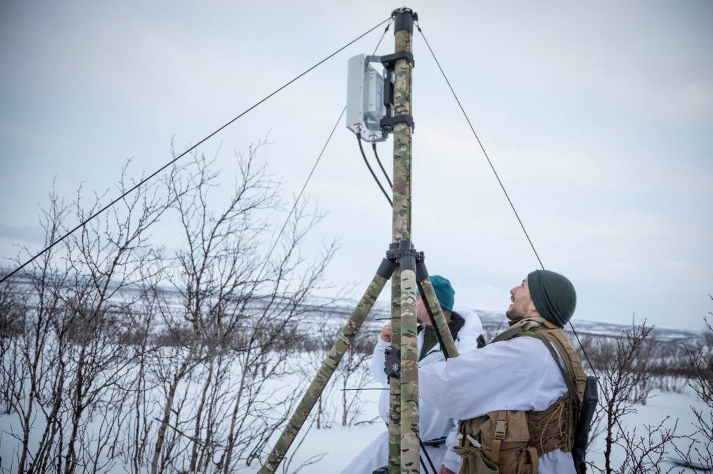 Personell fra Cyberforsvaret under øvelse Nordic Response 2024