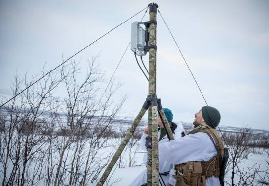 Personell fra Cyberforsvaret under øvelse Nordic Response 2024