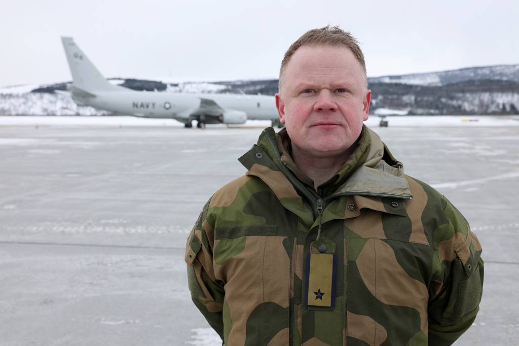 Brigader Tron Strand på Evenes under vinter øvelsen Joint Viking 2023