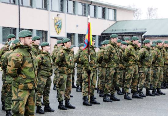 Fra markeringen av Frigjørings- og Veterandagen på Porsangmoen