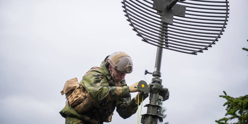 Sambandslaget fra Forsvarets ingeniørhøgskole under øvelse Initial Entry