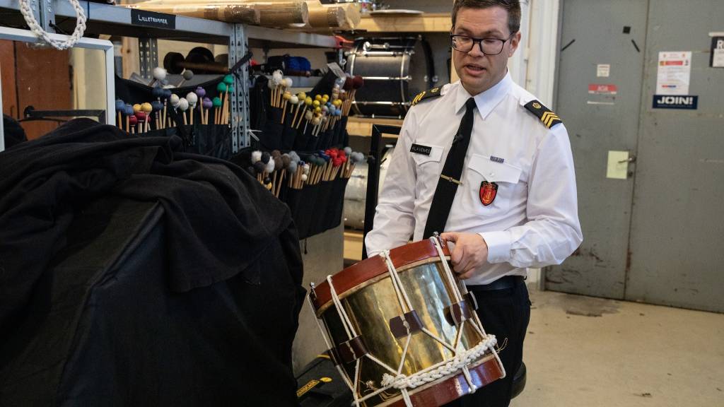 Jon Klavnes er Sjefsmeser i Marinemusikken.