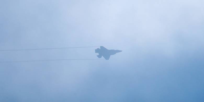 Et norsk F-35 kampfly i luften