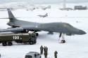 B-1B Lancer fra US Air Force lander på Bodø flystasjon for første gang
