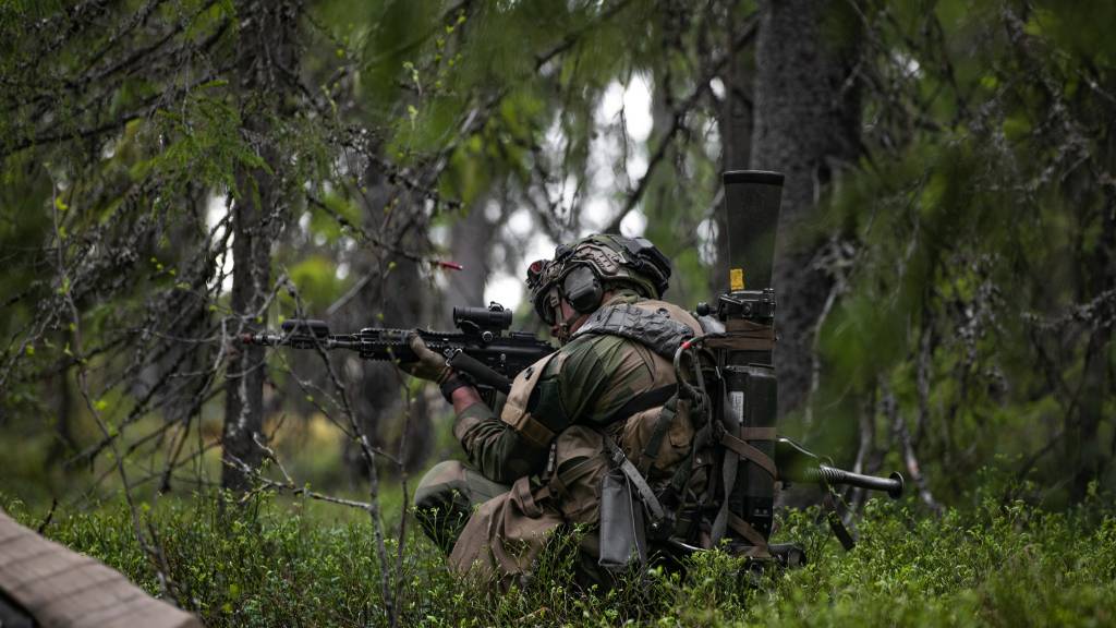 Kadettene ved Krigsskolen er inne i en av sine siste øvelser før uteksaminering. Til det får de hjelp av vernepliktige i Panserbataljonen og Hans Majestet Kongens Garde.