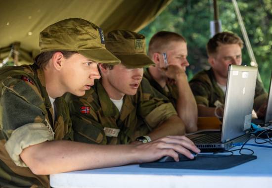 Fra CISK-dagen (Cyberingeniørskolen) under FOS 2021 (Forsvarets opptak og seleksjon). CISK-dagen er cyberingeniørenes 