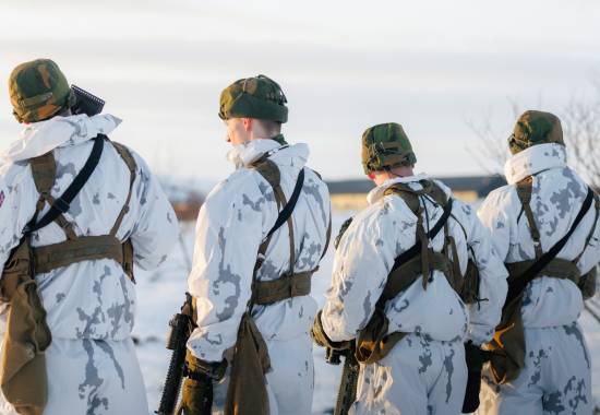 Soldater i ny uniform ved Jegerbataljonen GSV.