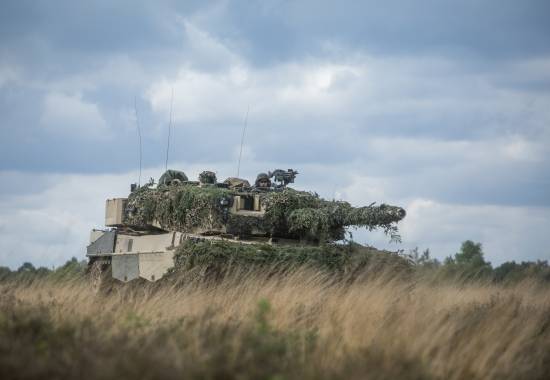 Stridsvogn eskadron 1 i Telemark bataljon deltar på øvelse Wettinger Heide 2022.