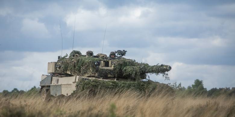 Stridsvogn eskadron 1 i Telemark bataljon deltar på øvelse Wettinger Heide 2022.