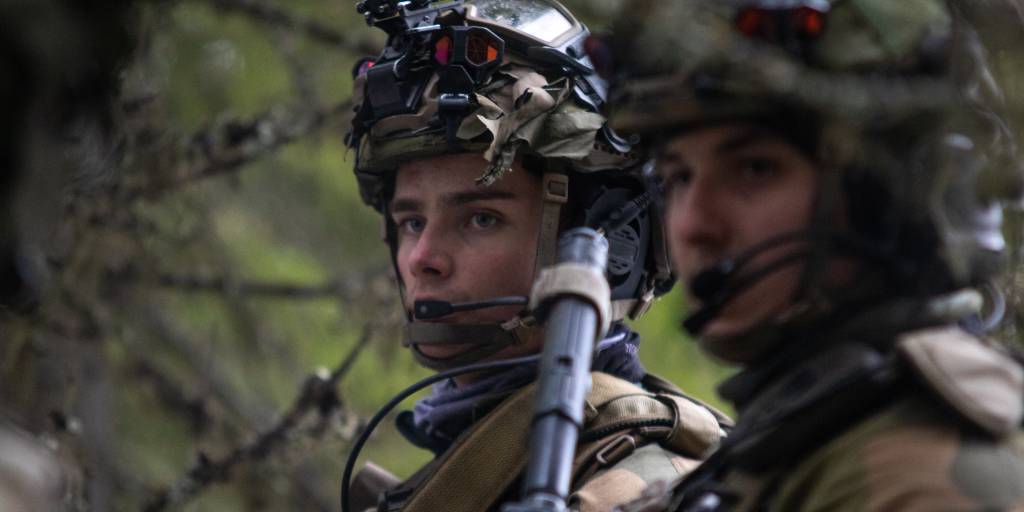 Soldater fra Telemark bataljon i felt