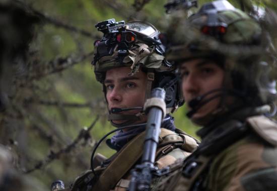 Soldater fra Telemark bataljon i felt