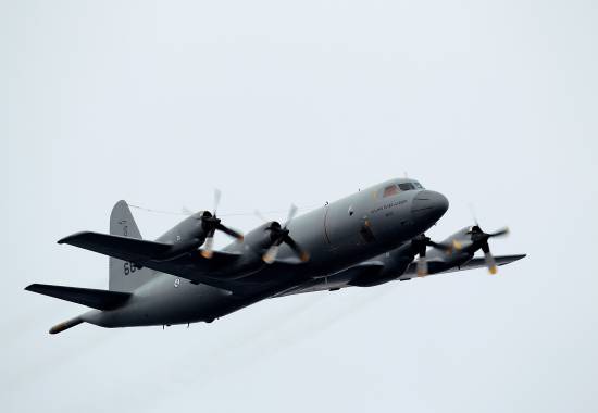 Et norsk P-3C Orion under vinterøvelsen Cold Response 2016 7 A Norwegian P-3C Orion aircraft during winter exercise Cold Response 2016