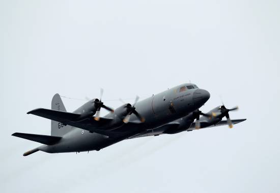 Et norsk P-3C Orion under vinterøvelsen Cold Response 2016 7 A Norwegian P-3C Orion aircraft during winter exercise Cold Response 2016