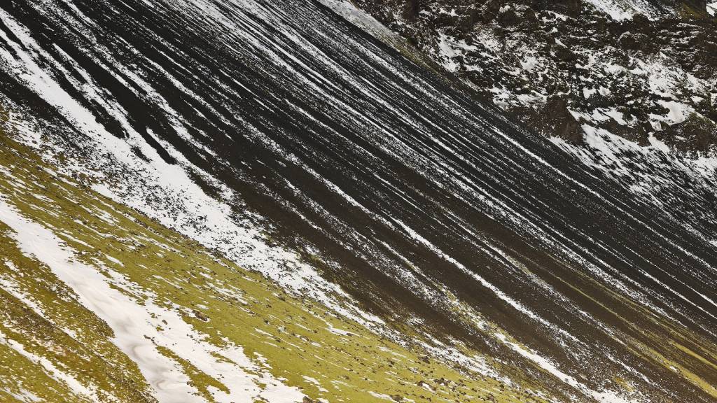 Natur bilde fra Jan Mayen, bildet er tatt fra området rundt Olinkinbyen, hvor Forsvarets stasjon ligger