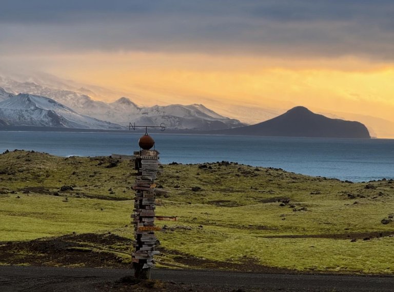 natur med fargespill og flott solnedgang
