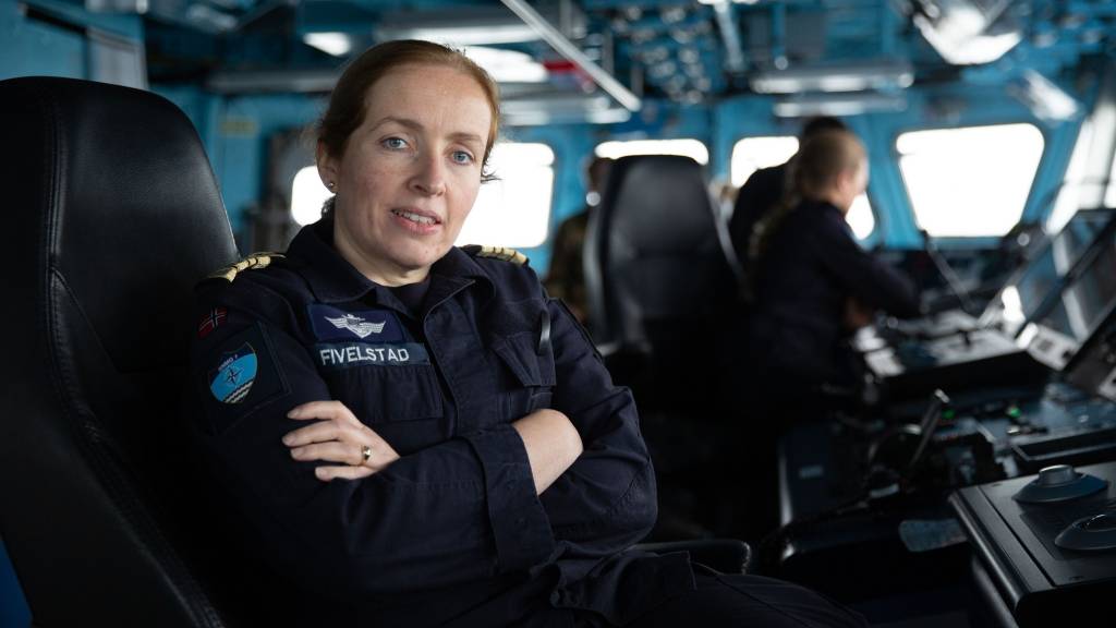 Skipssjef på KNM Otto Sverdrup, kommandørkaptein Iris Fivelstad.