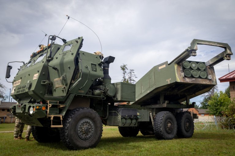 Amerikansk HIMARS rakettartilleri.