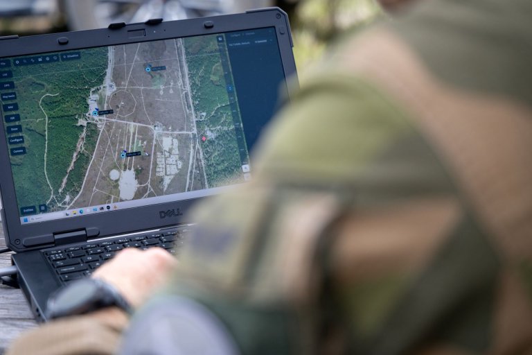 Valkyrie-droner fant mål og formidlet måldata til HIMARS rakettartilleri i Grayling skytefelt utenfor Alpena, MIchigan.