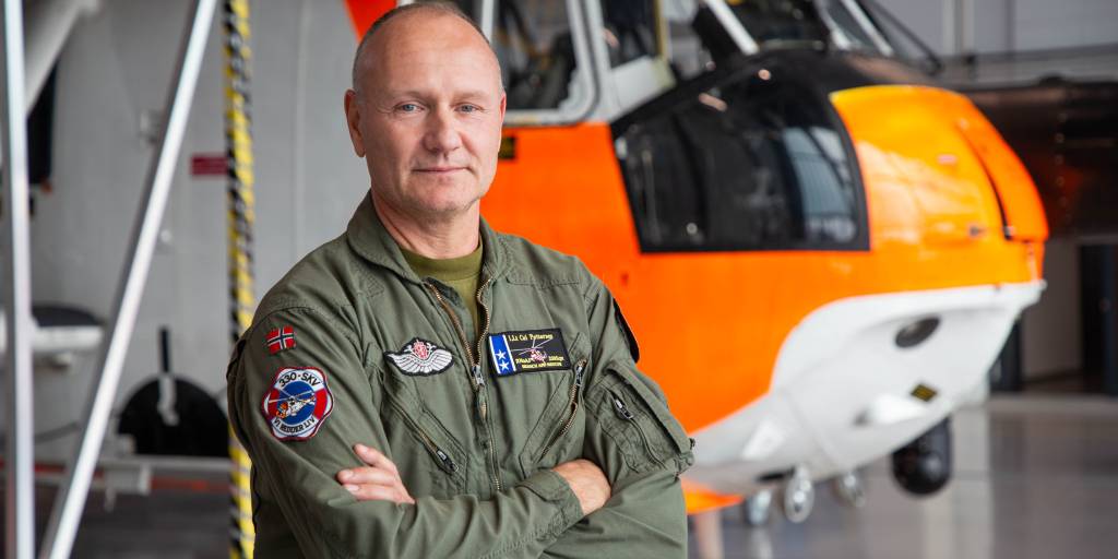 Helikopterflyger Svein Tore Pettersen, sjef for 330 skvadron
