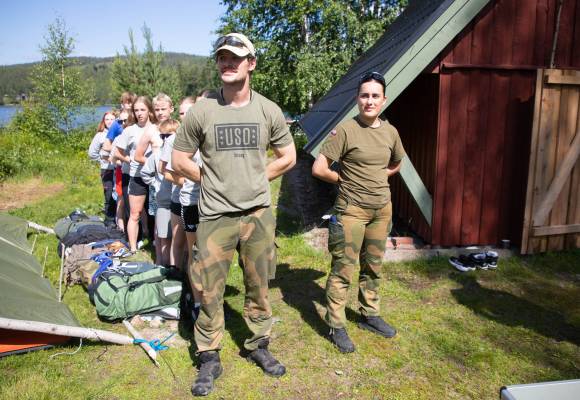 Deltakerene på MTU24 etablerer leir.