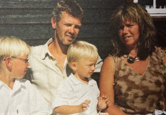 Bjørg, Trond, Odin og Håkon på Hersjøen