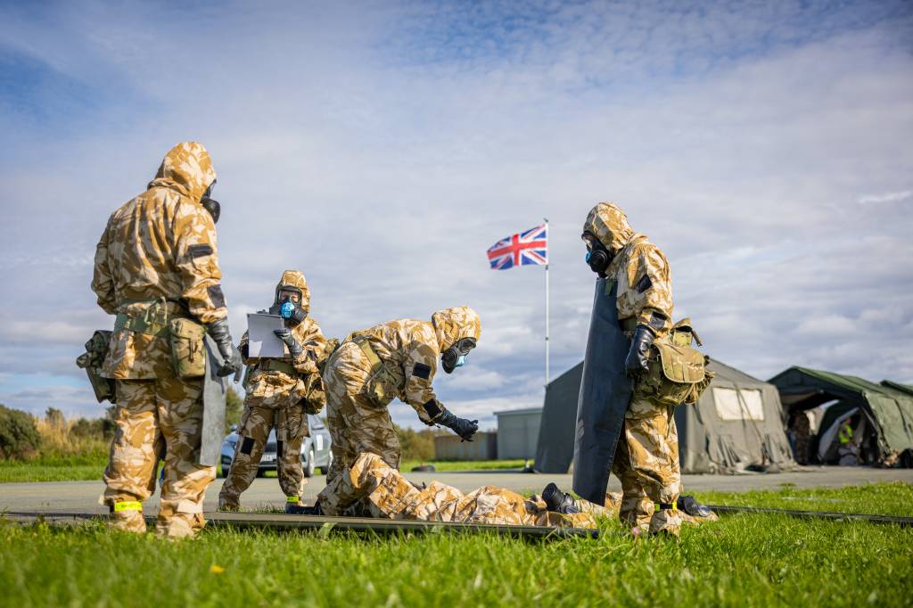 Personell fra Royal Air Force under øvelse Toxic Trip 2025