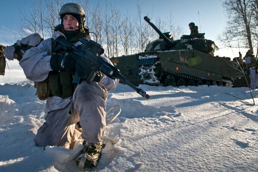 Telemarkbataljonen utenfor Bjerkvik