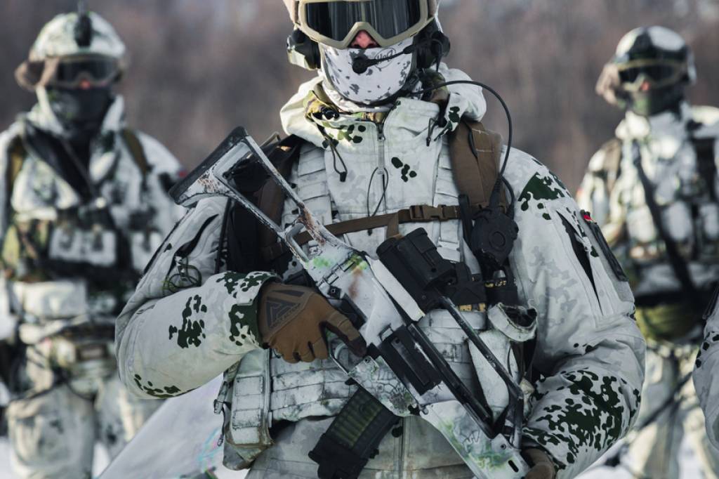 Tyske soldater viser demo på NR24
