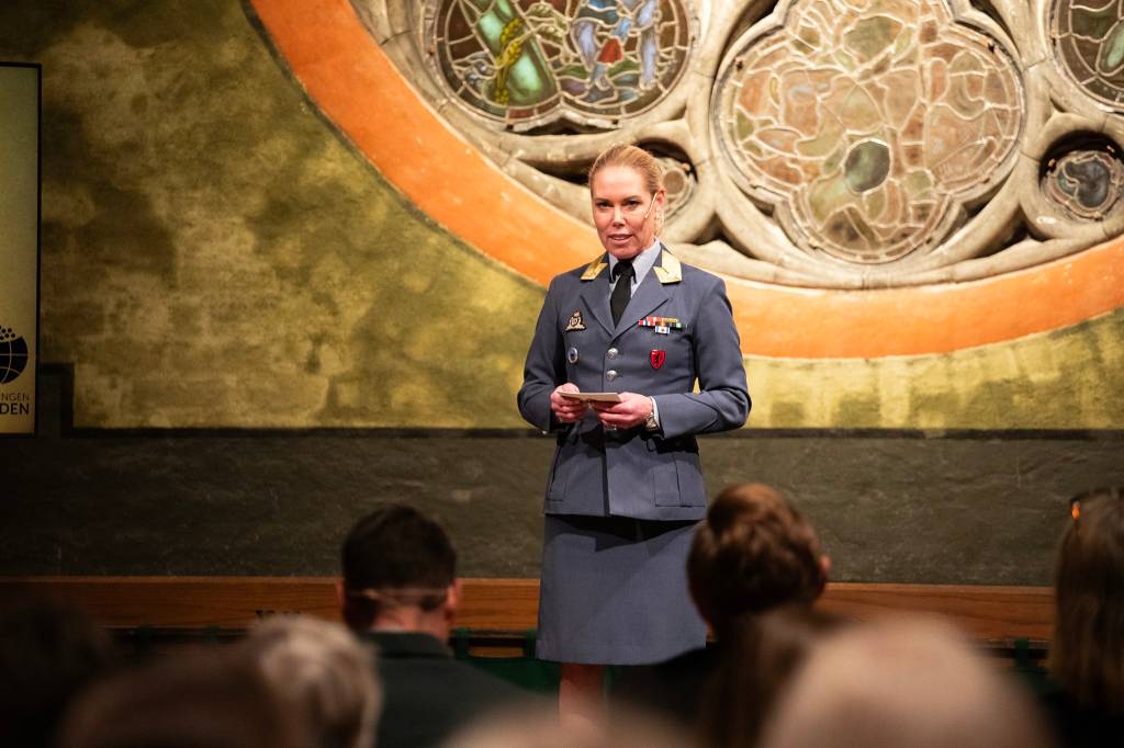 Brigader Gyda Ellefsplass Olssen, sjef Forsvarets fellestjenester under fjorårets arrangement.