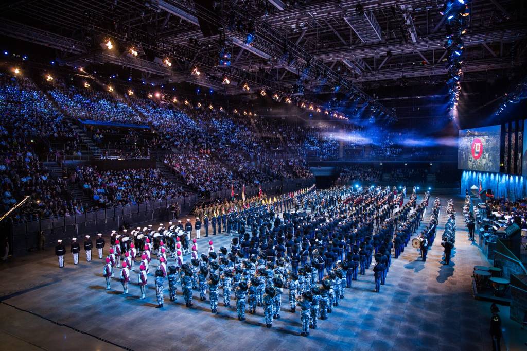 Fra finalen i Norsk Militær Tattoo 2018.