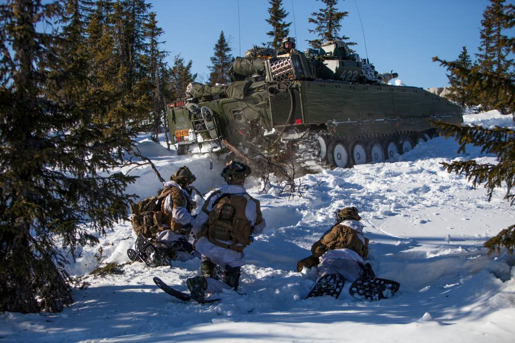 Nå øver Brigade Nord i Troms Forsvaret