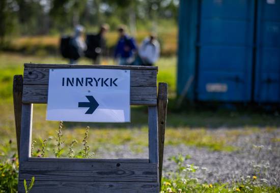 Nye soldater som skal gjennomfører førstegangstjenesten i Hæren har innrykk på Sessvollmoen