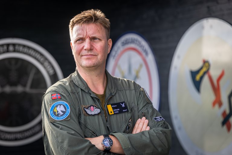 Brigader Thomas Harlem, sjef for Luftforsvarets våpenskole. Foto: Ole Andreas Vekve, Forsvaret