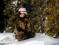 Soldat fra Forsvarets høgskole cyber ingeniør skole på vinter øvelse i Norge
