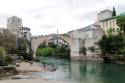 Den kjente broen Stari Most i Mostar (bygd opp igjen etter krigen i Bosni og Hercegovina) / The famous bridge Stari Most in Mostar (rebuild after the war in Bosnia and Hercegovina)