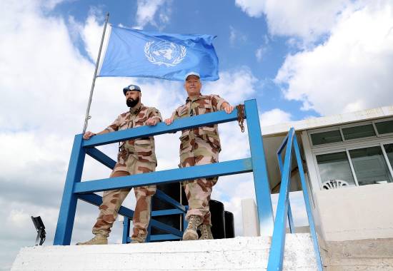 Torbjørn og Tom Arne fra UNTSO styrken på OP55 som er en del av Observer Group Golan (OGG) på Golan, området mellom Syria og Israel