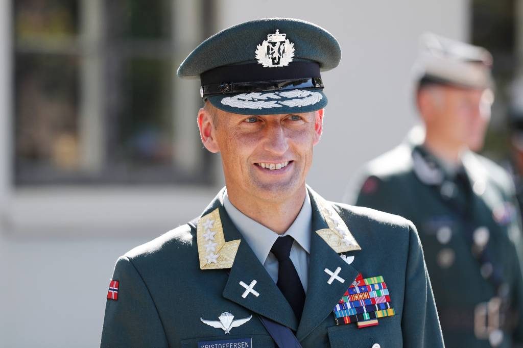 General Eirik Kristoffersen på Akershus festning da han tok over som ny forsvarssjef