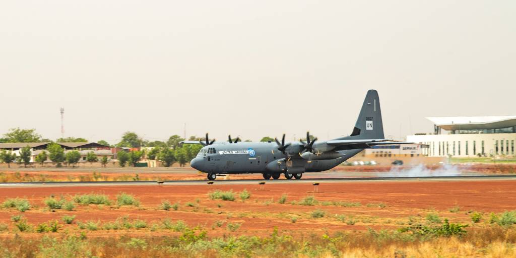 Herculesflyet som tok av fra Gardermoen 7. mai landet i Bamako i Mali 8. mai 2019
