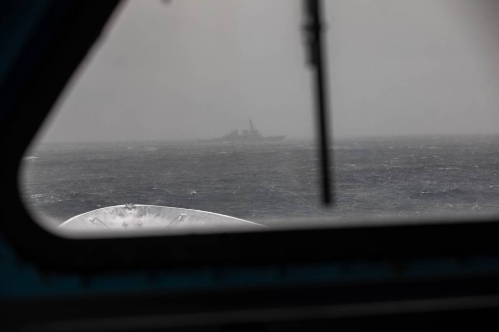 Øvelsen Joint Viking ombord på KNM Otto Sverdrup. Alliert samvirke.