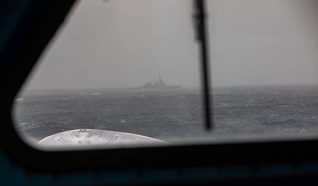 Øvelsen Joint Viking ombord på KNM Otto Sverdrup. Alliert samvirke.