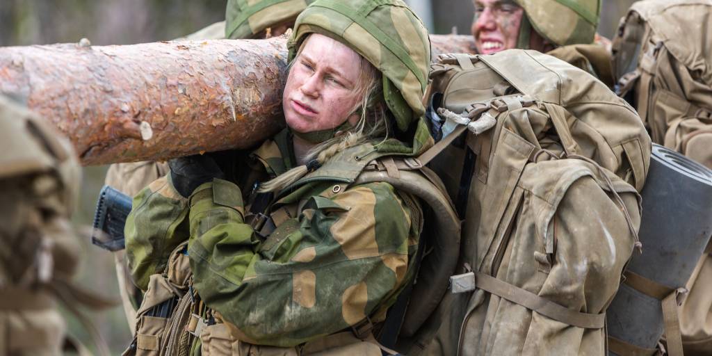 Soldat fra Kampeskadronen under øvelse Ulvelabb, Rena / Soldier from Kampeskadronen during exercise Ulvelabb, Rena
