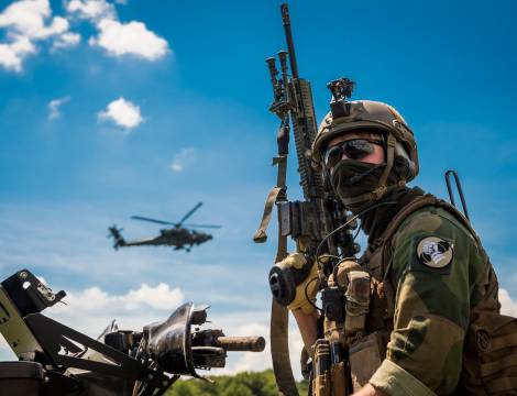 Artillerijeger fra Lokaliseringsbatteriet i Artilleribataljonen.