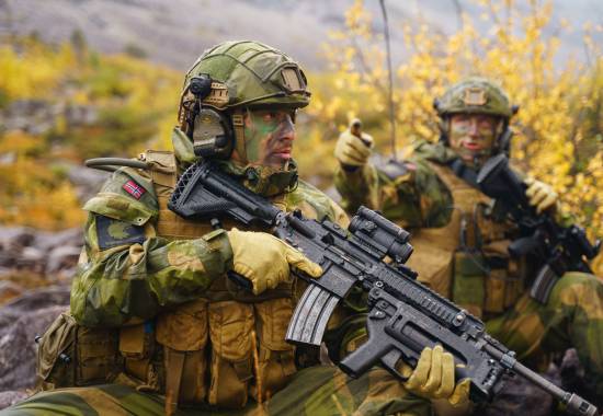 I september hadde innsatsstyrke Bjørn West årlig trening, med mye skyting og stridsteknikk.