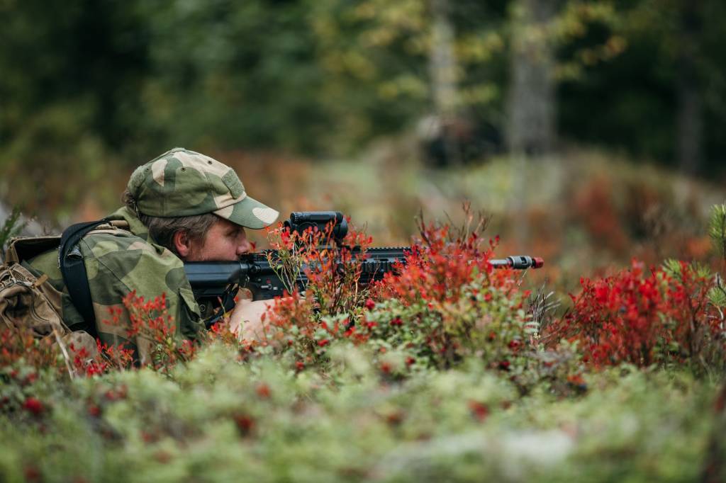Innsatsstyrke Grebe (HV-05) under øvelse på Haslemoen.