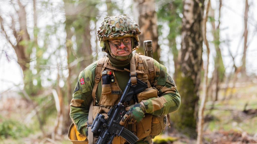 Soldater fra Oslofjord Heimevernsdistriks på sin årlige områdetrening