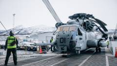 I forkant av øvelsen Cold Response 2022 ankom US Marine Corps til Harstad med fartøyet MV Cape Race. Ombord var flere typer helikoptere, blant annet CH-53E Super Stallion. 