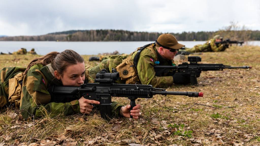 Soldater fra Oslofjord Heimevernsdistriks på sin årlige områdetrening