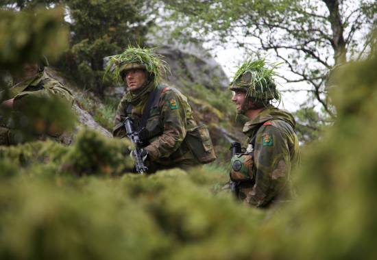 HV-soldater på øvelse